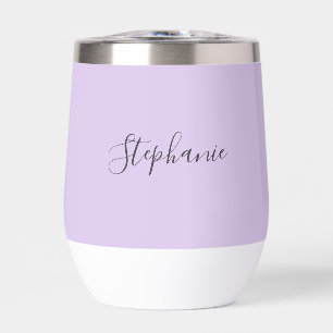 Personalised name Lilac Purple Script Monogram