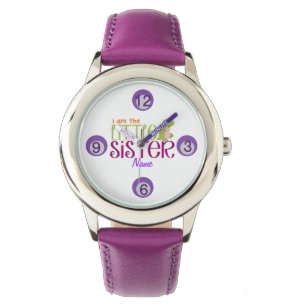 Personalised Name Little Sister Watch