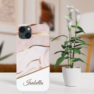 Personalised Name    Luxe Marble iPhone 13 Case