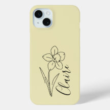Personalised name March daffodil Birth Flower