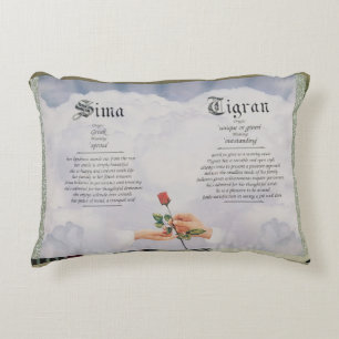 Personalised Name Meaning Pillow – Custom Name Art