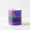 Personalised name mermaid purple glitter