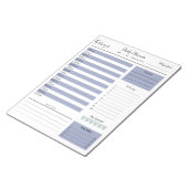 Personalised Name minimal daily planner Notepad (Angled)