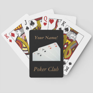 Personalised Name Modern Bridge Custom Poker Playing Cards
