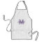 Personalised name monogram apron | Lavender purple