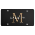 Personalised Name Monogram Black