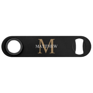 Personalised Name Monogram Black