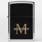 Personalised Name Monogram Black