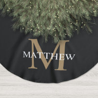 Personalised Name Monogram Black
