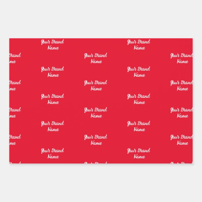 Personalised Name Monogram Business Wrapping Paper (Front)