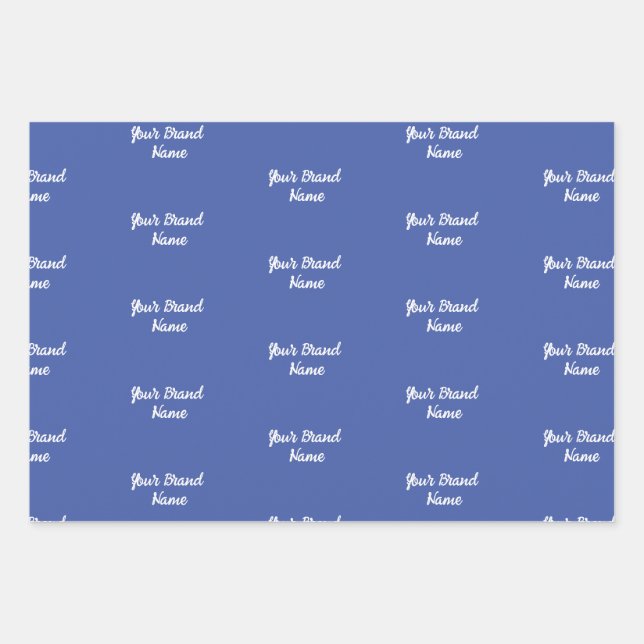 Personalised Name Monogram Business Wrapping Paper (Front)