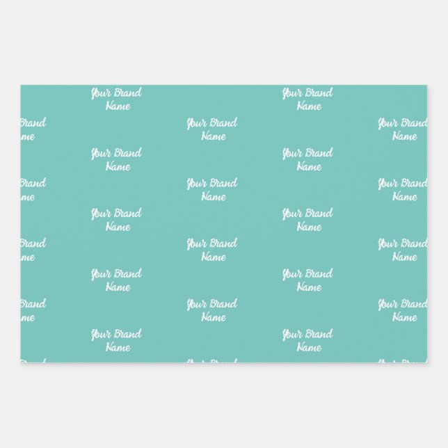 Personalised Name Monogram Business Wrapping Paper (Front)