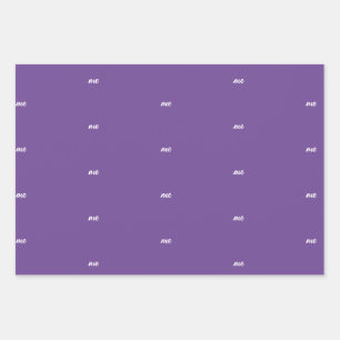 Personalised Name Monogram Business Wrapping Paper
