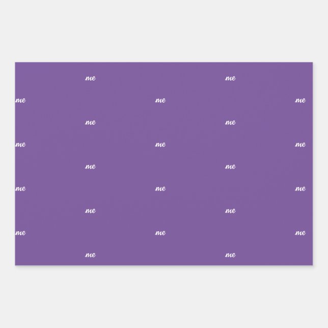 Personalised Name Monogram Business Wrapping Paper (Front)