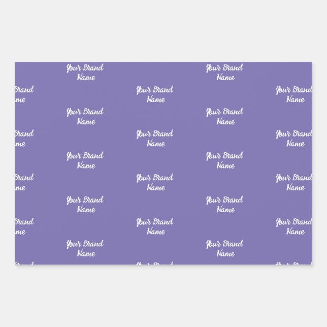 Personalised Name Monogram Business Wrapping Paper (Front)