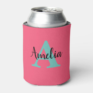 Personalised Name Monogram  Can Cooler