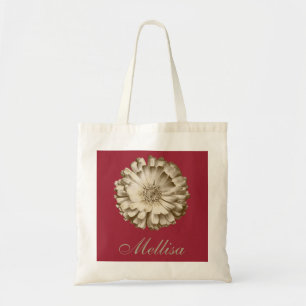 Personalised Name Monogram Golden Sunflower Tote Bag