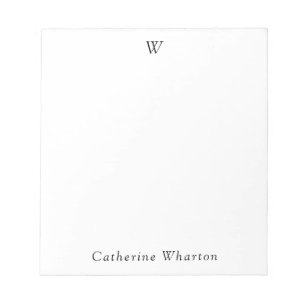Personalised Name Monogram Notepad