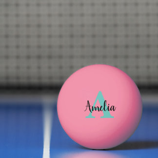 Personalised Name Monogram Ping Pong Ball