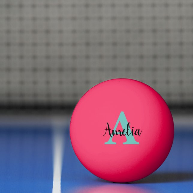 Personalised Name Monogram Ping Pong Ball (Net)