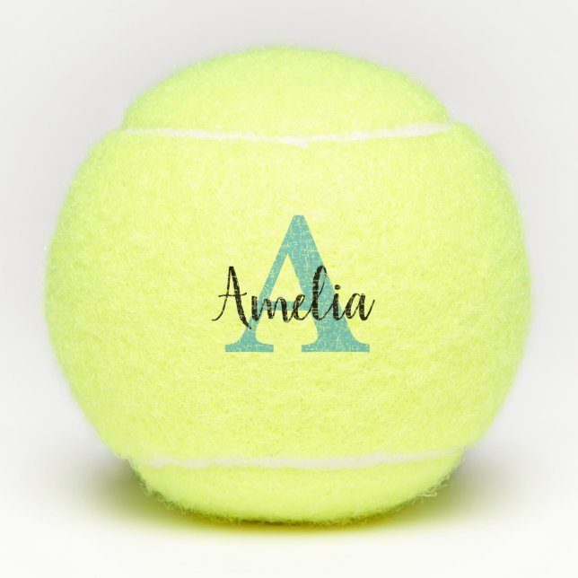 Personalised Name Monogram Tennis Ball (Front)