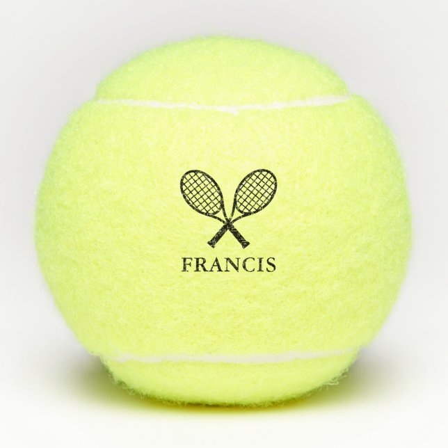 Personalised Name Monogram Tennis Balls (Front)