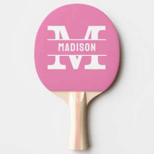 Personalised Name Monogramm Table Tennis Rackets Ping Pong Paddle