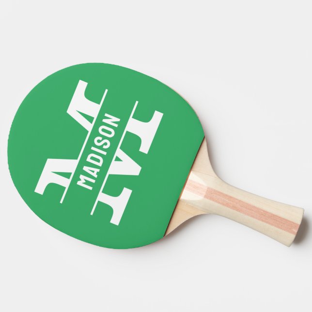 Personalised Name Monogramm Table Tennis Rackets Ping Pong Paddle (Side)