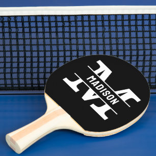 Personalised Name Monogramm Table Tennis Rackets Ping Pong Paddle