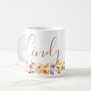 personalised name monogrammed too coffee mug
