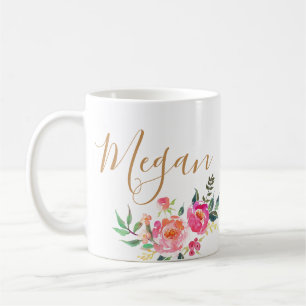 personalised name monogrammed too coffee mug