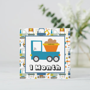 Personalised Name Monthly Milestone Markers Invitation