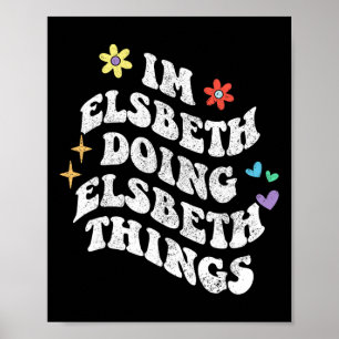 Personalised Name Mothers Day Outfit For Women Ret Poster