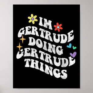 Personalised Name Mothers Day Outfit For Women Ret Poster