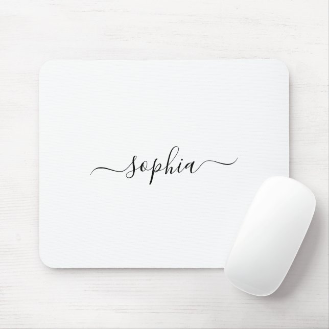 Personalised Name Mouse Pad for Stylish Workspaces (With Mouse)