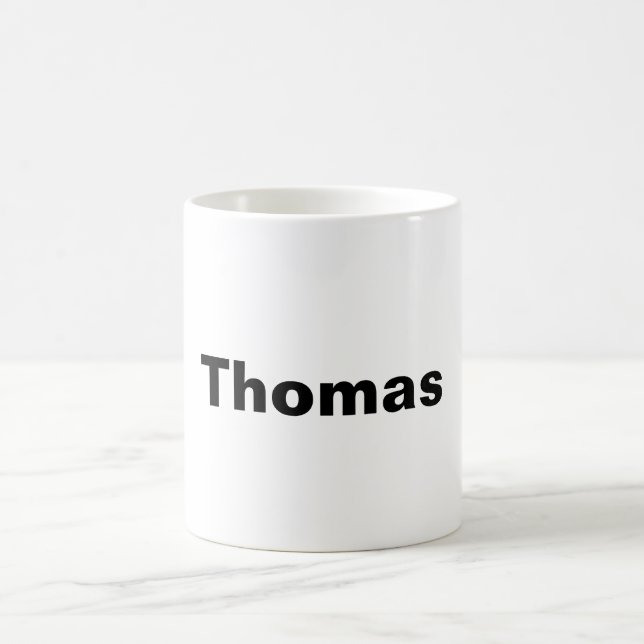 Personalised Name Mug Cup Add Your Own Words Text (Center)