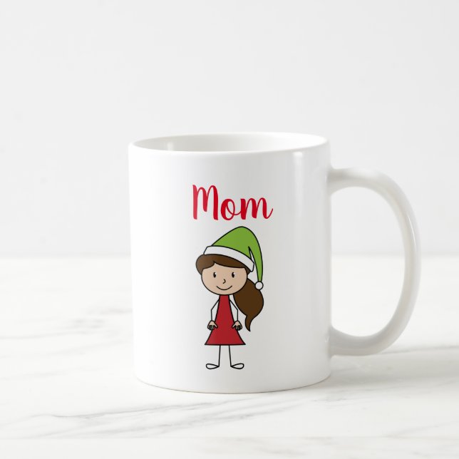personalised name mum christmas coffee mug (Right)