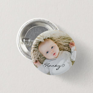 personalised name mum gift Custom family photo on 3 Cm Round Badge