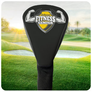 Personalised NAME Muscle Fitness Trainer Gym Golf Head Cover