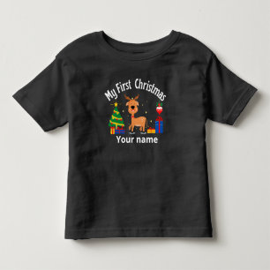 Personalised Name My First Christmas Toddler T-Shirt