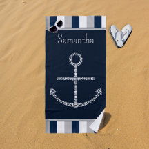 Personalised Name Nautical Anchor
