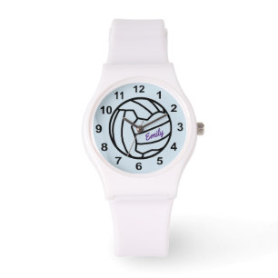 Personalised Name Netball Ball Design Watch
