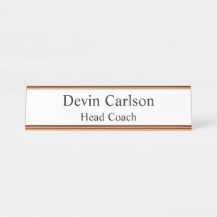 Personalised Name New Job Manager Custom Office Desk Name Plate
