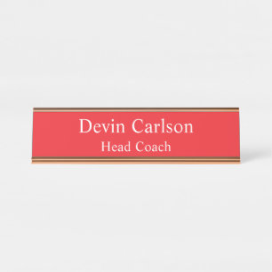 Personalised Name New Job Manager Custom Office Desk Name Plate