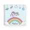 Personalised Name Notebook with Unicorn on Rainbow