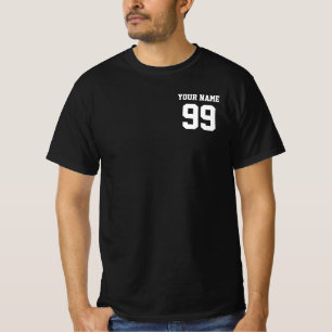 Personalised Name Number Custom Sport Team Jersey T-Shirt