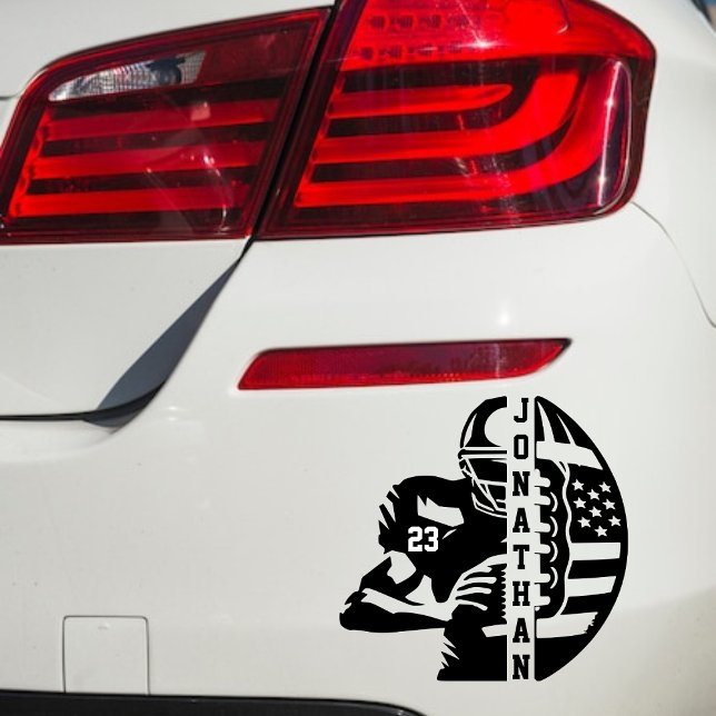 Personalised Name & Number Football Decal (Creator Uploaded)