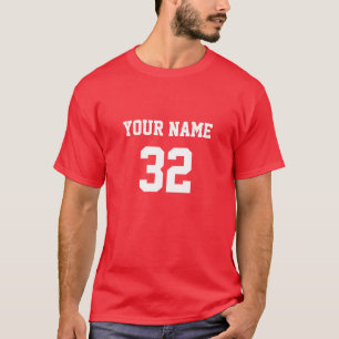 Personalised Name Number Front Back  T-Shirt