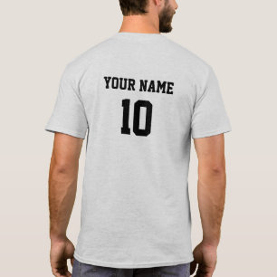 Personalised Name Number Front Back  T-Shirt