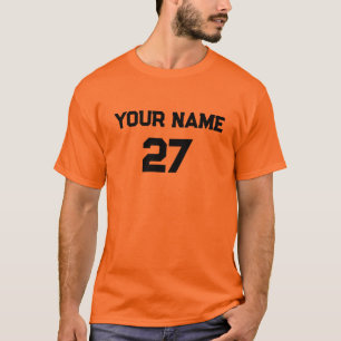 Personalised Name Number Front Back T-Shirt